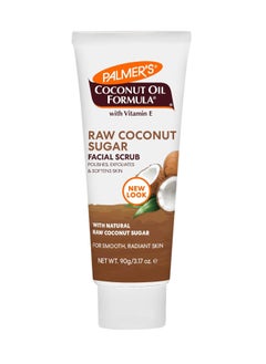 Palmer's Coconut Oil Formula Coconut Sugar Facial Scrub Exfoliator, Face Scrub to Gently Exfoliate Away Dirt and Dead Skin Cells with Chamomile to Soften & Calm, 3.17 Ounces (Pack of 1)