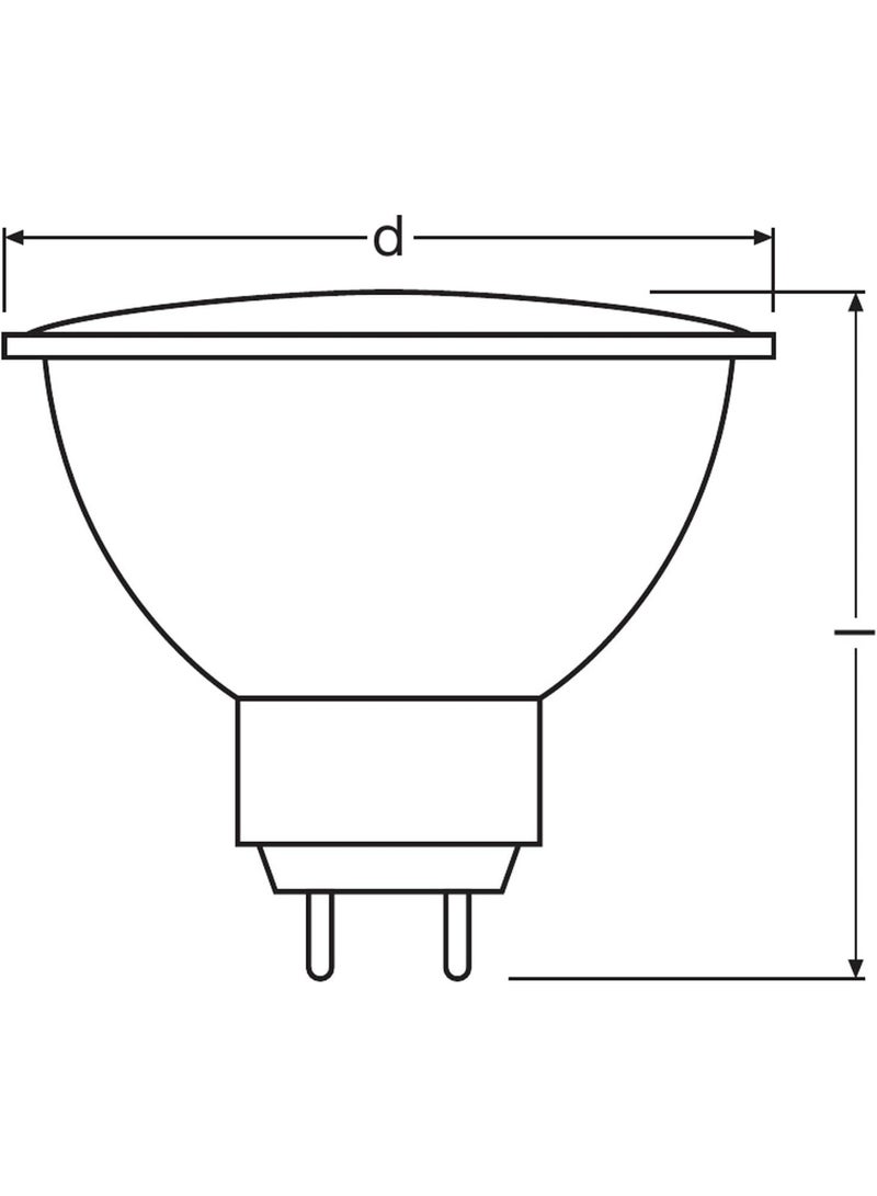 OSRAM OSRAM Halogen-Reflector/DECOSTAR/ GU5.3-socket/dimmable / 12 Volt / 35 Watt / 36° beam angle/warm white - 2800K / Pack of 2 - Image 3