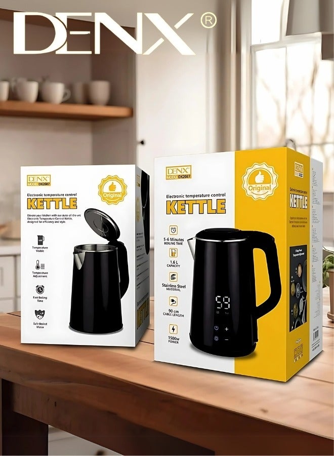 دينكس غلاية ستيل رقمية بخاصية الحفاظ على الحرارة والتحكم بمستويات الحرارة سعة 1.6 لتر ، 1500 واط من دينكس DX2087 - Image 4