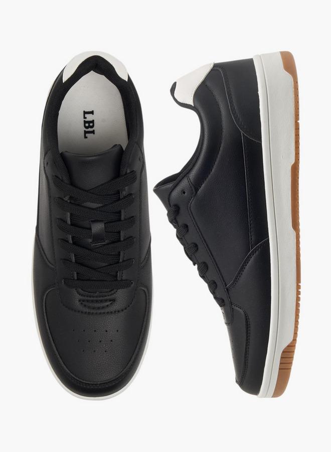 LBL by Shoexpress Men's Panelled Sneakers with Lace-Up Closure - Image 2