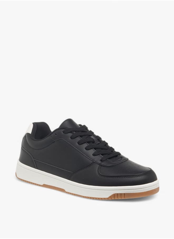 LBL by Shoexpress Men's Panelled Sneakers with Lace-Up Closure  - Image 1
