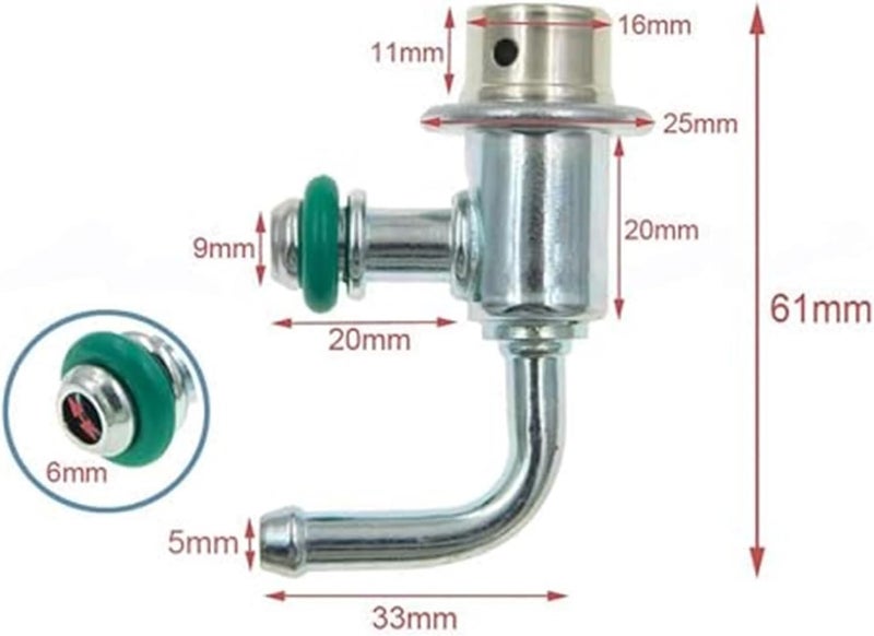 QASULER Fuel Pressure Regulator for Toyota and Lexus - Image 2
