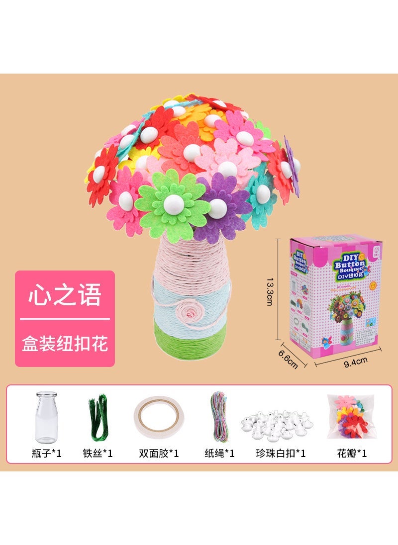 Teachers Day DIY Craft Kit for Kids The word of the Heart 30 large petals [boutique boxed]]