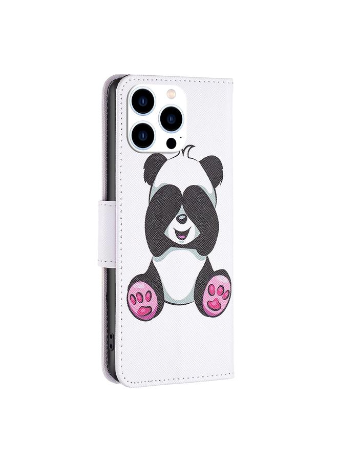 S-TOP Case For iPhone 15 Pro Colored Drawing Pattern Flip Leather Phone Case - Image 3
