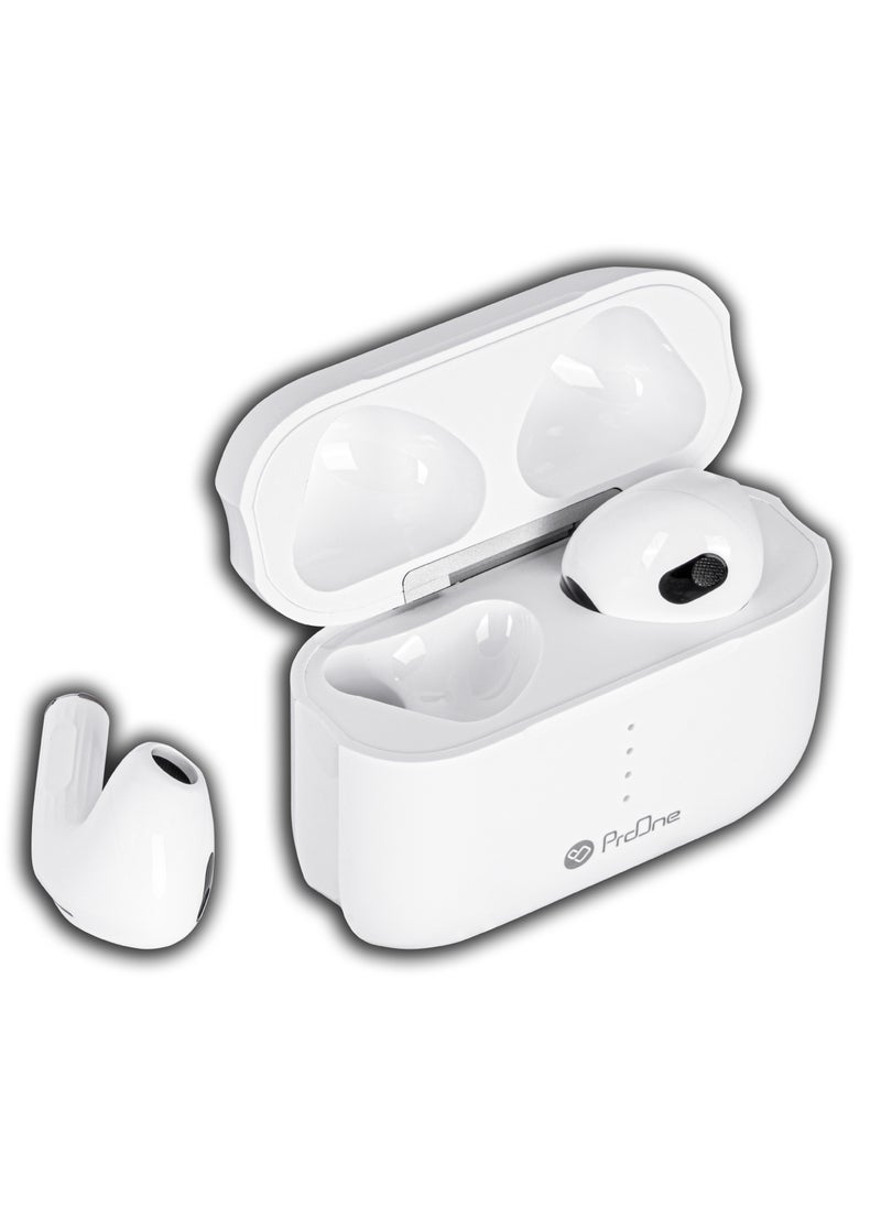 ProOne - ProOne PHB3207 True Wireless Earbuds, Bluetooth 5.3, USB-C Fast Charging, HD Call, Siri Support, 4 Hours Playtime, Noise Reduction, Lightweight Earbuds with Charging Case - Image 1