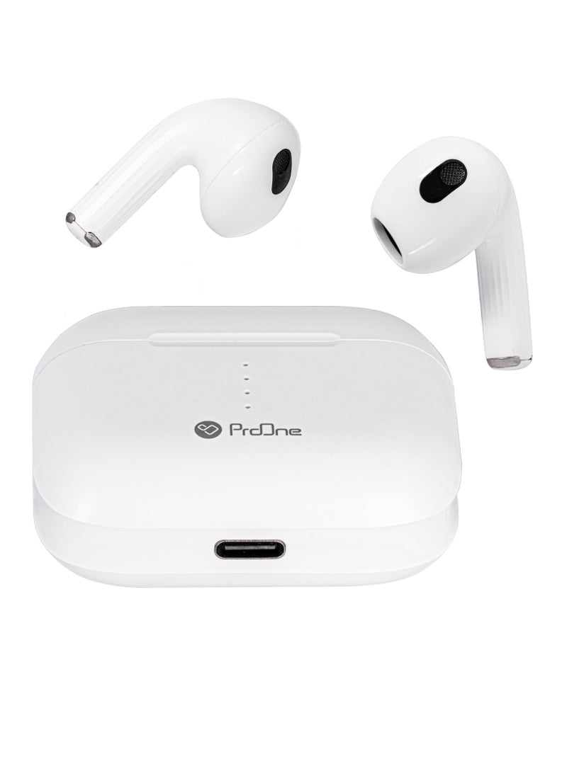 ProOne - ProOne PHB3207 True Wireless Earbuds, Bluetooth 5.3, USB-C Fast Charging, HD Call, Siri Support, 4 Hours Playtime, Noise Reduction, Lightweight Earbuds with Charging Case - Image 1