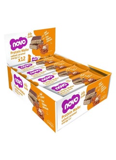 Novo Protein Wafer Energy Bar Salted Caramel 40g Box of 12