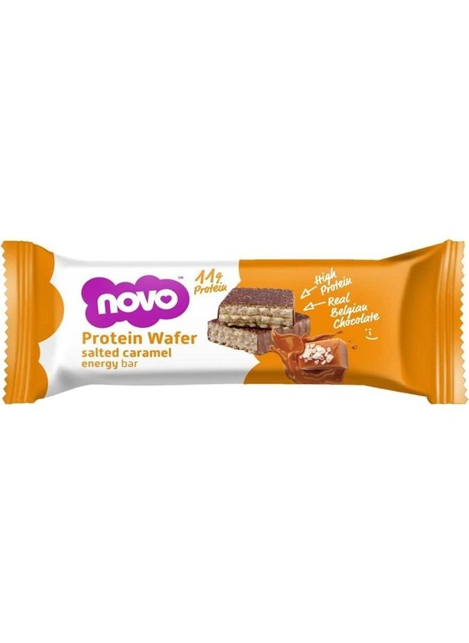 NOVO Nutrition - Novo Protein Wafer Energy Bar Salted Caramel 40g Box of 12 - Image 1