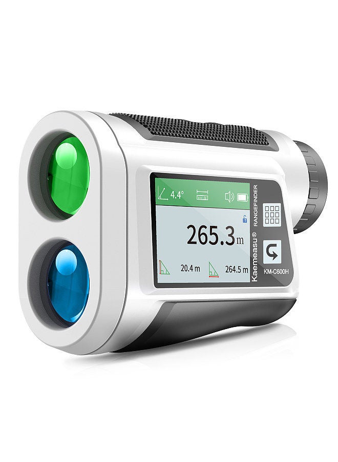 Generic Golf Rangefinder with LCD Touch Screen 6X Magnification 600M / 800M USB Rechargeable Range Finder Distance Meter with Speaker Slope Function Flag Locking Vibration  - Image 1