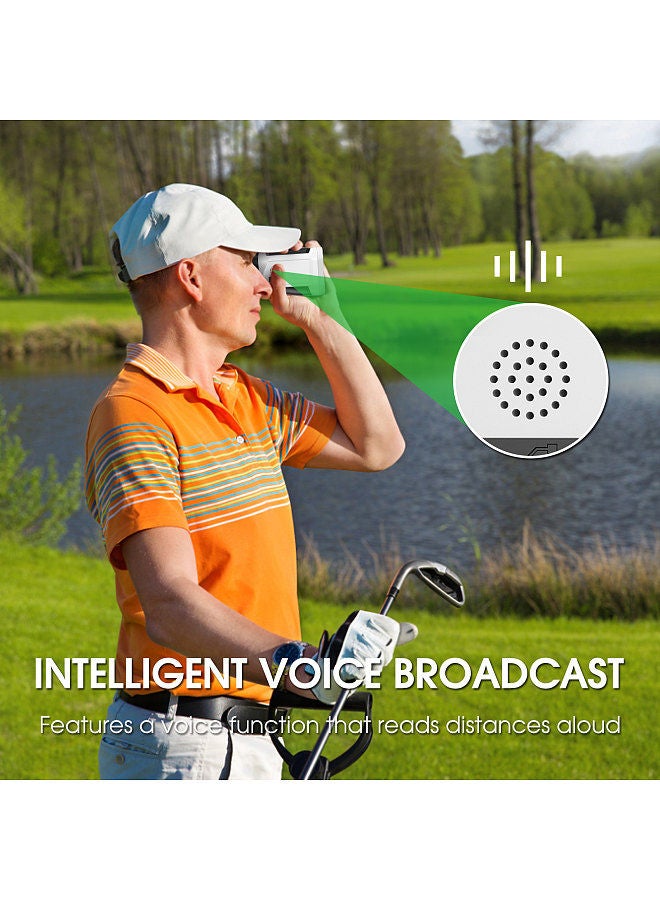 Generic Golf Rangefinder with LCD Touch Screen 6X Magnification 600M / 800M USB Rechargeable Range Finder Distance Meter with Speaker Slope Function Flag Locking Vibration  - Image 2