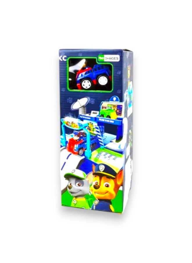 PAW Patrol – Rescue Track Playset with Characters, Car & Stickers in Storage Case - Image 2