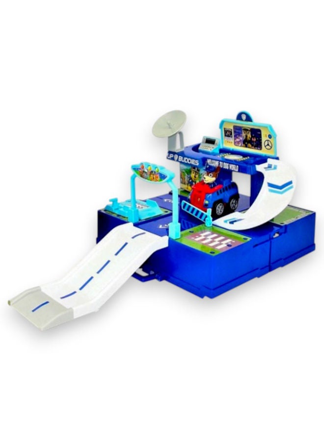 PAW Patrol – Rescue Track Playset with Characters, Car & Stickers in Storage Case - Image 3
