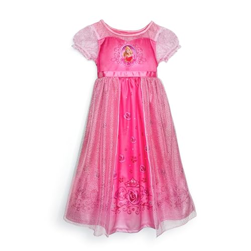Disney Girls' Princess Fantasy Gown Nightgown, AURORA, 4T - Image 1