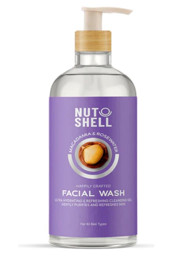 NUTSHELL Macadamia & Rosewater Facial Wash - 250 ml - Image 2