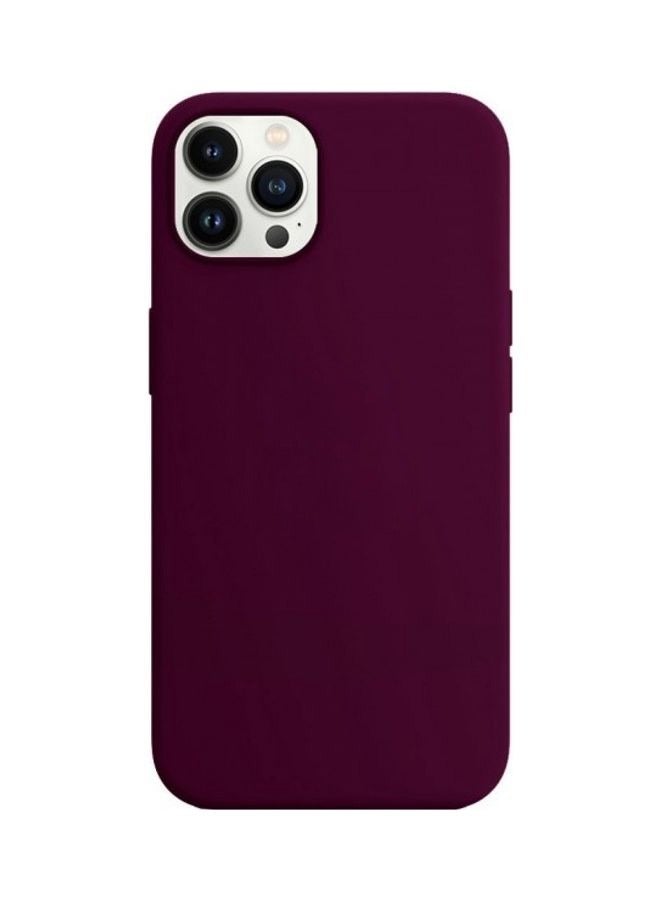 CATANES Protective Soft Silicone Case Cover for iPhone 13 Pro - Plum - Image 2