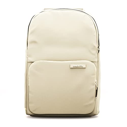 BREVITE The Backpack- Casual daypack backpacks for every function. Compact but spacious 18L aesthetic traveling backpack with laptop compartment. (Tan) - Image 1