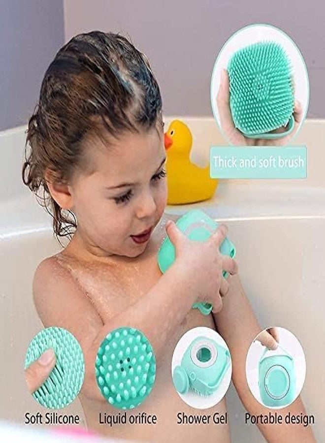 TEKCOOL Silicone Body Back Scrubber, Double Side Bathing Brush for Skin Deep Cleaning Massage, Dead Skin Removal Exfoliating Belt for Shower, Body Brush for Bathing; - Image 3