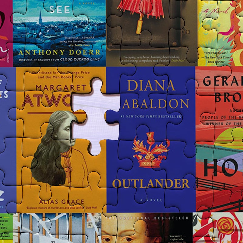 Re-marks Historical Fiction Book Collage Puzzle, 1,000-Piece Jigsaw Puzzle for All Ages - Image 5