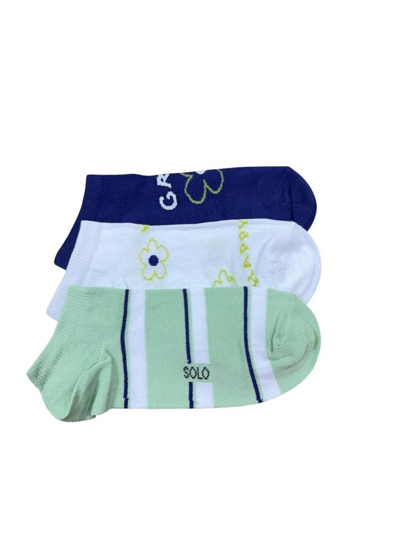 Solo Solo women Trendy Sneaker Pack of 3 Socks  - Image 2