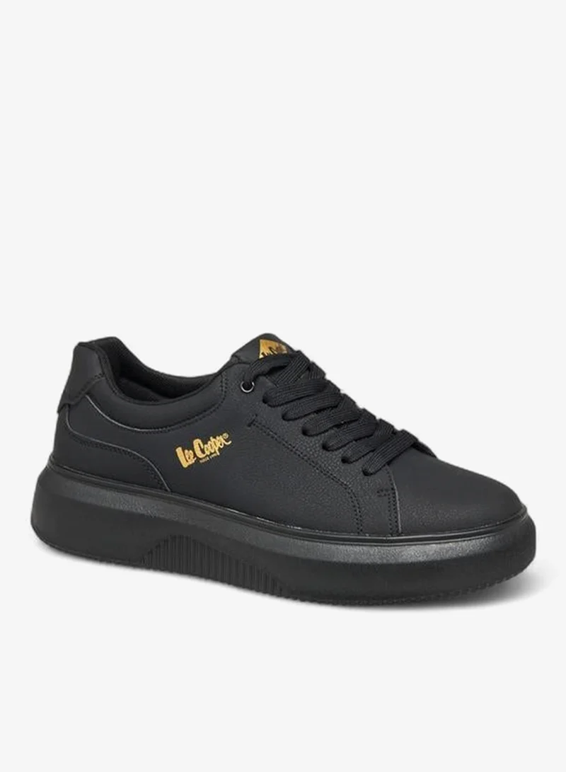 Men's Solid Lace-Up Sneakers