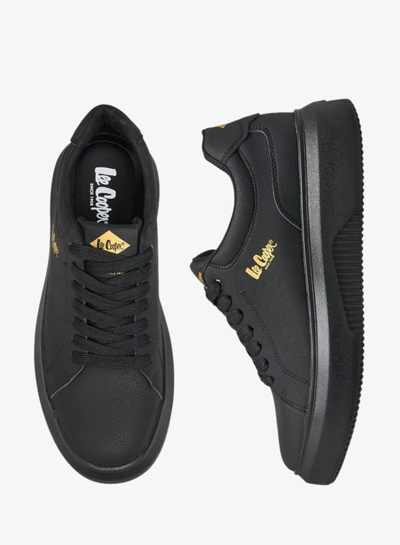 لي كوبر أحذية رياضية رجالية برباط سادة