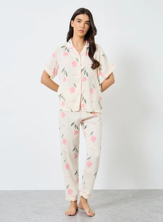 Take Two Take Two Pack of 3 - All Over Print Shirt, Short and Pyjama