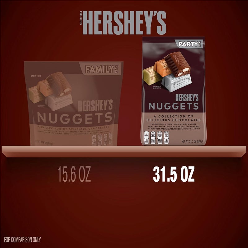 Hershey's حقيبة حفلة حلوى شوكولاتة هيرشي نوجتس المتنوعة - Image 4
