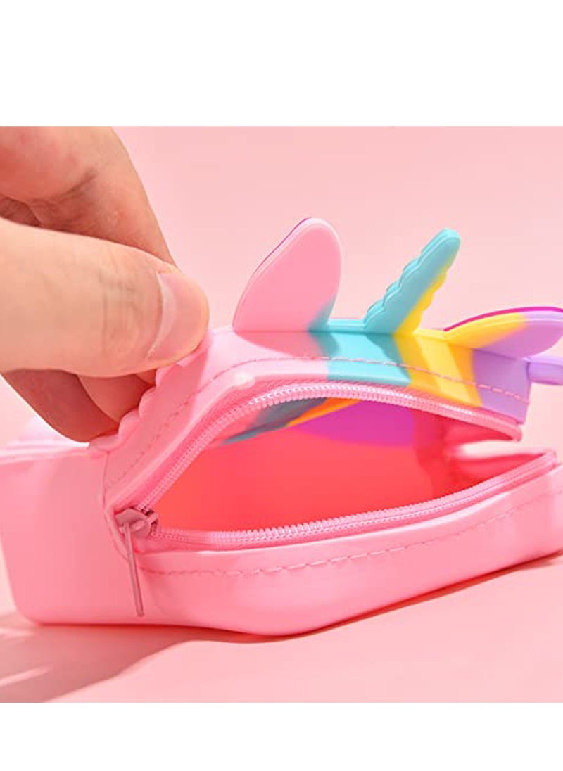 Daytoyz Gifts for Kids Rainbow Unicorn Purse Bag for Girls and Women, Fashion Pop Purse Push Bubbles Fidget Toy, Wallet Ladies Bag Silica Dimple Crossbody Bags For Girls  - Image 4