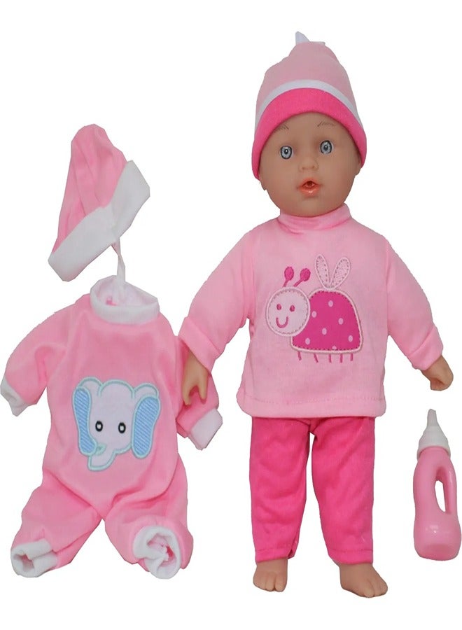 Dimian - Bambolina Bebe Doll with Cloths and Accessories 28cm - 8744