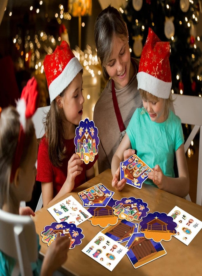 FaCraft Nativity Craft Sticker for Kids - 24pcs Make a Scene Stickers Christmas Crafts Kits DIY Set for Sunday School Classroom Religious Christian Xmas Party Game Favor Gifts - Image 2