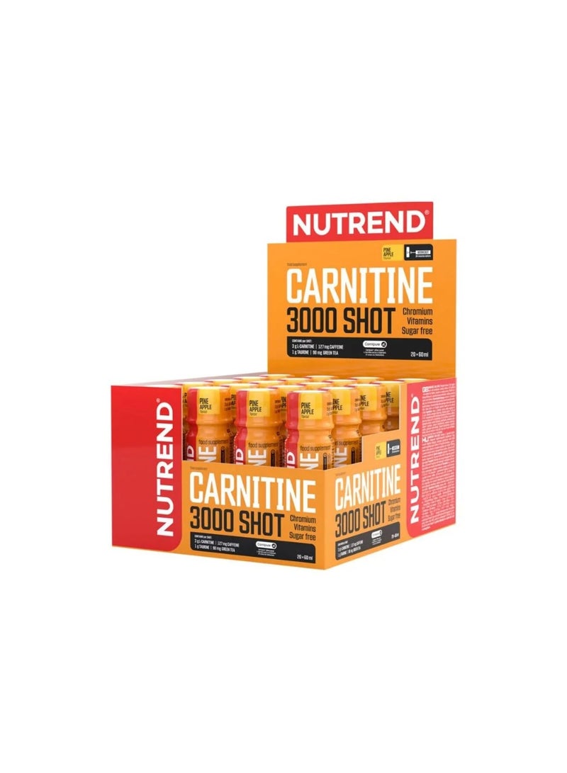 Nutrend Carnitine 3000 Shots 20 Shorts (60ml)