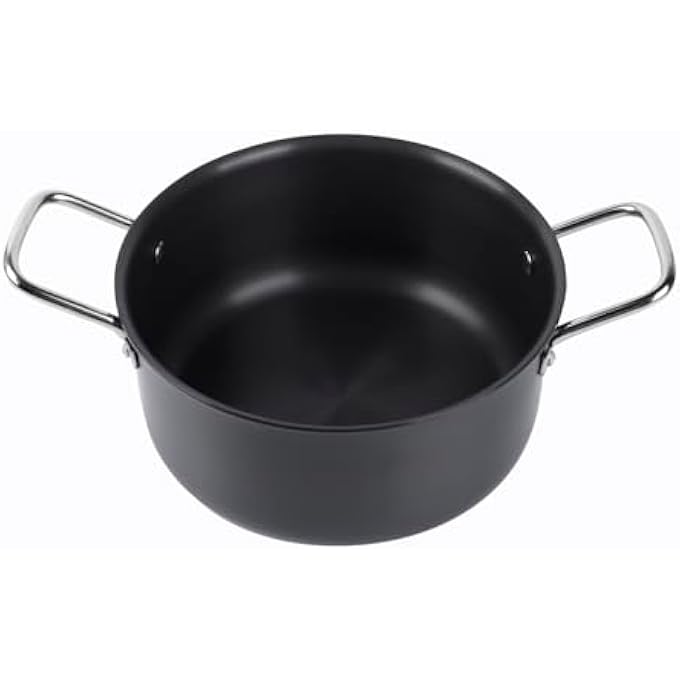 Kitchenmark Hard Anodized Stockpot Aluminum Cooking Pot With Lid 22Cm  Black - Image 5