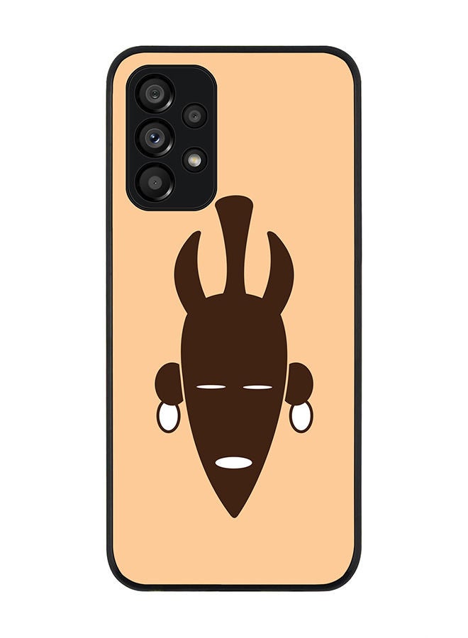 Stylizedd Rugged Black edge case for Samsung Galaxy A23 (LTE/4G) Slim fit Soft Case Flexible Rubber Edges Anti Drop TPU Gel Thin Cover - Tribal Doctor - Image 1