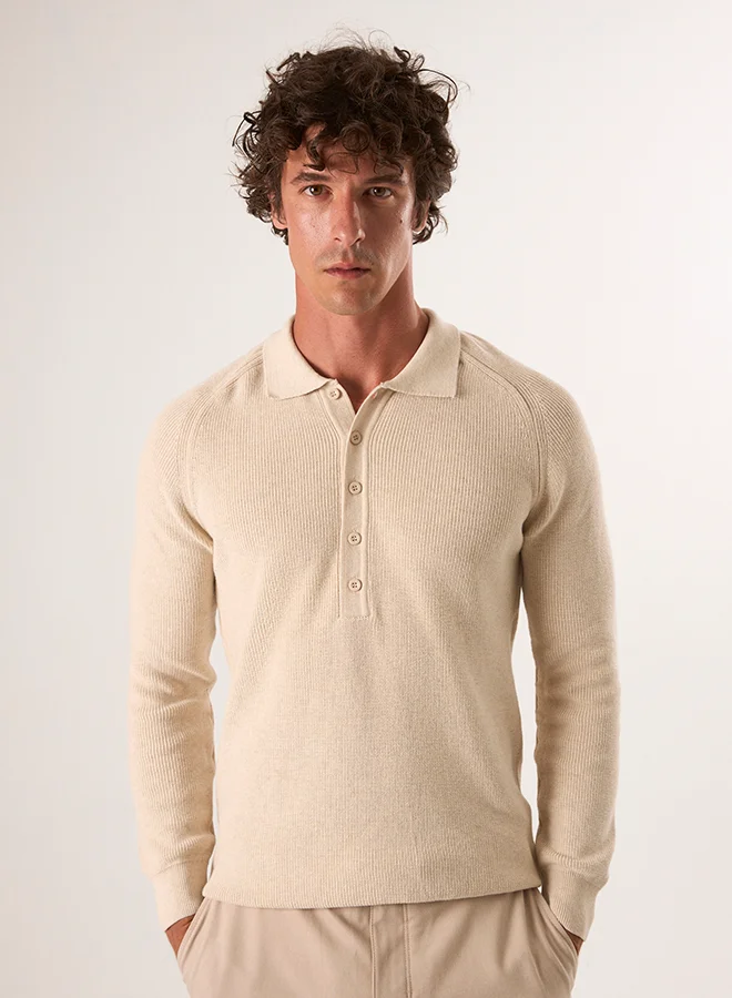 فيليكس هاردي Polo Neck Buttoned Pullover