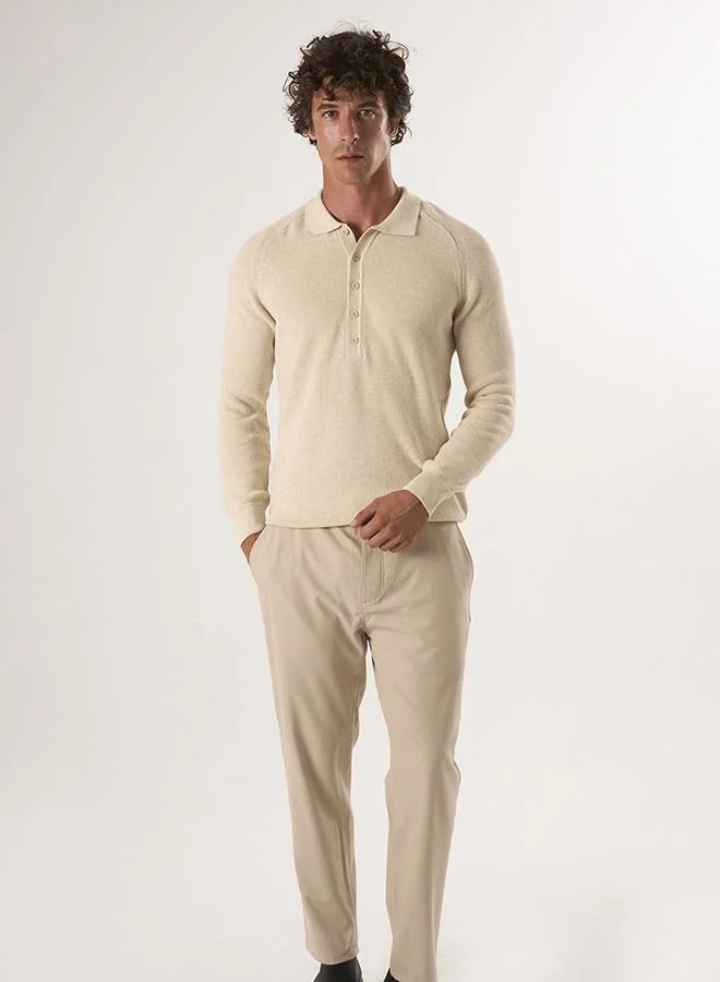 FELIX HARDY Polo Neck Buttoned Pullover