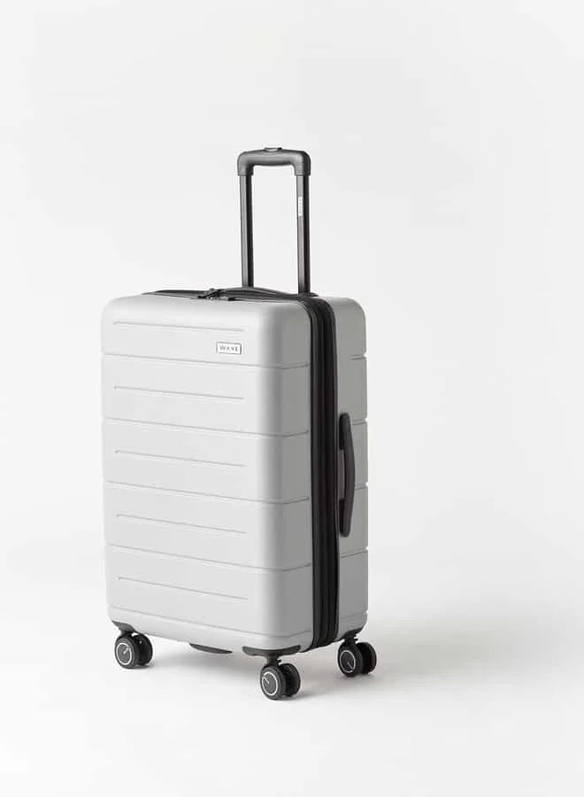 وايف Textured Hardcase Luggage Trolley Bag with Retractable Handle
