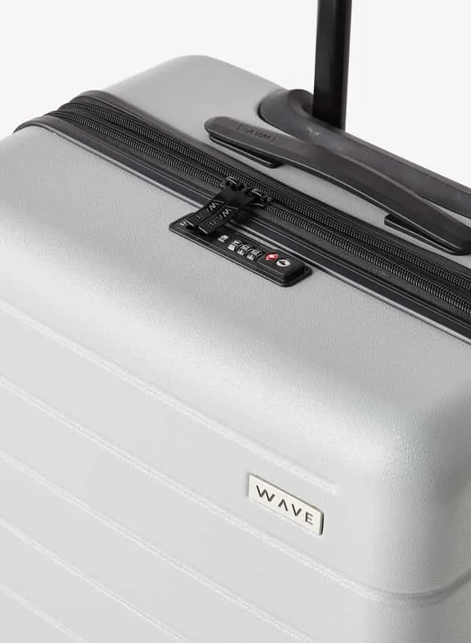 وايف Textured Hardcase Luggage Trolley Bag with Retractable Handle
