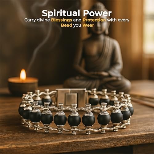 Crocon Karungali Ebony Wood Healing Bracelet for Men & Women – Energizing Beads for Meditation, Chakra Alignment & Spiritual Wellness | Unisex - Image 5