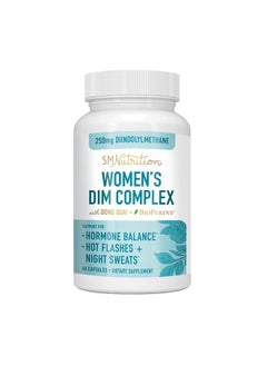 SMNutrition DIM Supplement Complex 250 mg | Hormone Balance for Women | Estrogen Menopause Relief, Hot Flashes & Night Sweats, PCOS & Estrogen Metabolism Support Supplements with Dong Quai | Gluten-Free | 60 Ct  - Image 1