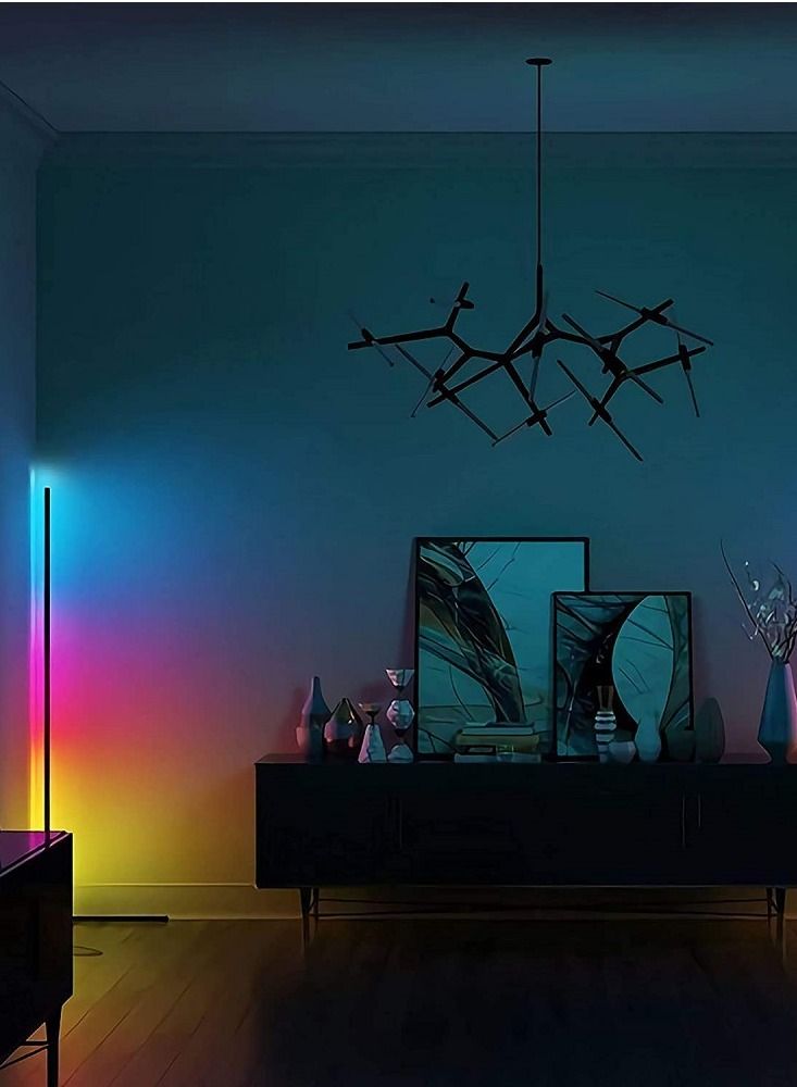 Sharpdo RGB Colour Changing Atmosphere Corner Floor Lamp with Remote Control - Image 5