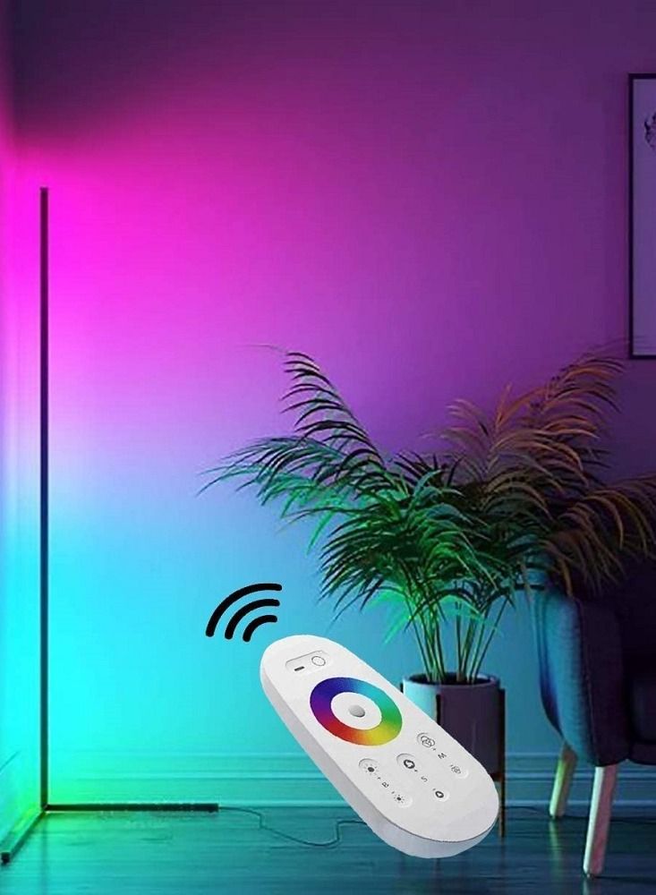 Sharpdo RGB Colour Changing Atmosphere Corner Floor Lamp with Remote Control - Image 2