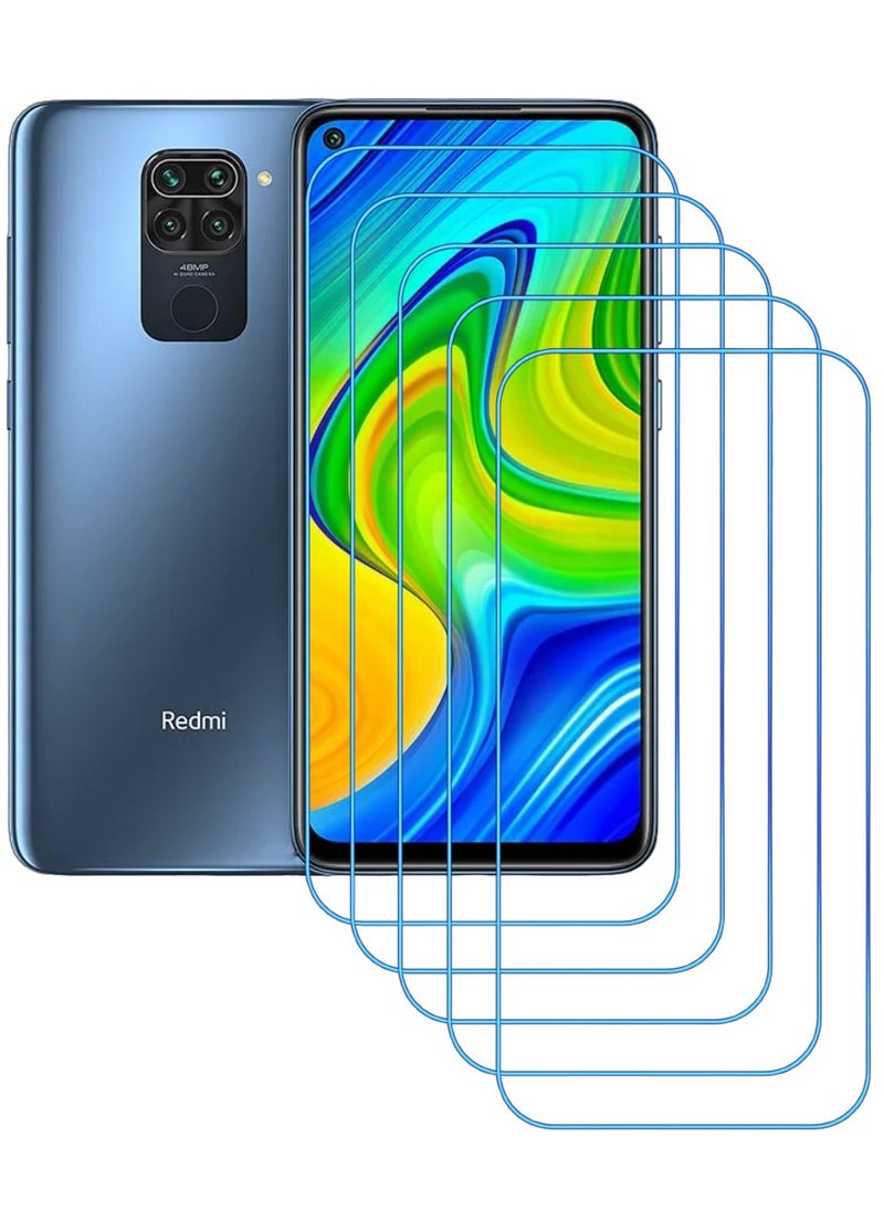 ACLIX 5 Pieces Antistatic ESD Dustproof Premium Quality High Definition Clear Tempered Glass Screen Protector Designed For Xiaomi Redmi Note 9 - Image 1
