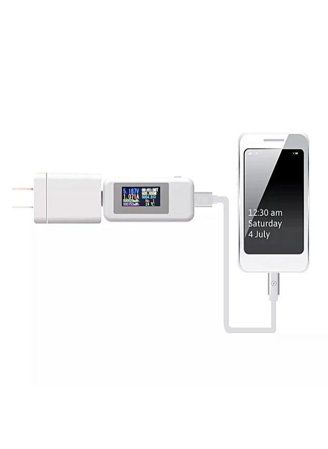نيبمينينت جهاز اختبار USB رقمي 10 في 1 بشاشة LCD أبيض/ أسود 56.6 x 24.7 11.2مم  - Image 3