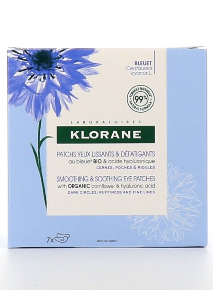 Klorane Smoothing and soothing eye patches with ORGANIC Cornflower - Image 1