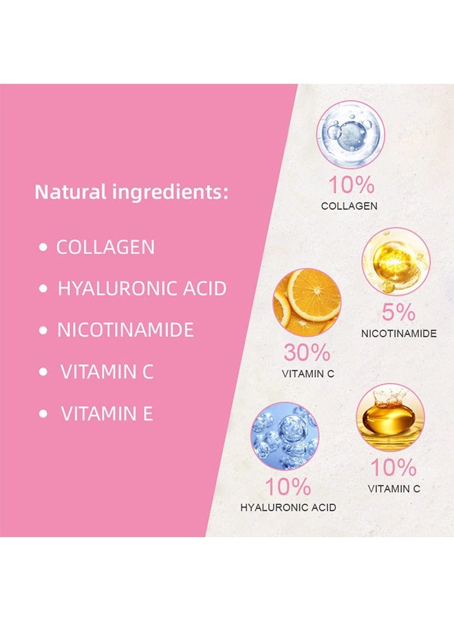 CARVENCHY 5 In 1 Powerful Face Serum, Hyaluronic Acid Serum With Vitamin C And E , For Moisturizing Brightening Face Serum Anti-Aging Facial Serum For Dark Spots, Fine Lines And Wrinkles Smooth Skin 30ML  - Image 2
