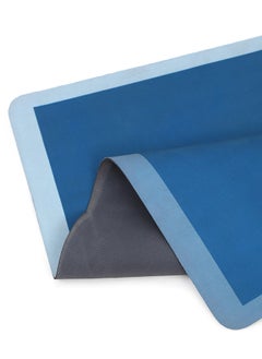 Status Contract Mat Kitchen Decor | Anti-Skid Rubber Kitchen Floor Mat | Napa Skin Super Absorbent Non Slip Mat - Floor Rug | Waterproof Kitchen Mat |(Blue), 38 X 58 Cm  - Image 4