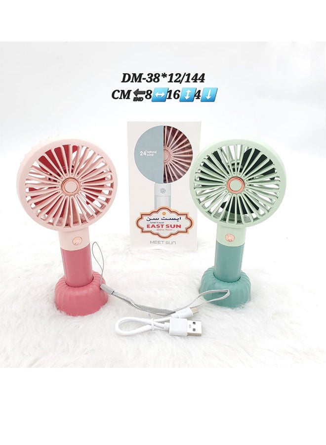 Mini Fan RechargeableFan Handheld Fan 3 Wind Speed -DM38