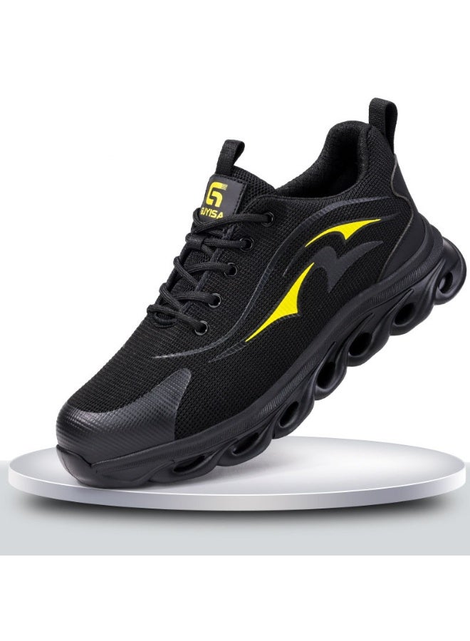 NIBEMINENT Safety Shoes For Men Steel Toe Work Shoes Man Protective Work Sneakers Non-slip Breathable Work Boots - Image 1