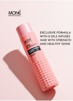 MONE Professional Reconstruction Shampoo For Damaged Hair - Strengthening & Restorative Formula With Grape Seed Oil, Hydrolyzed Wheat Protein - Ideal For Colored, Thin, And Dry Hair - Sweet Vanilla Fragrance, 300 ml.  - Image 2