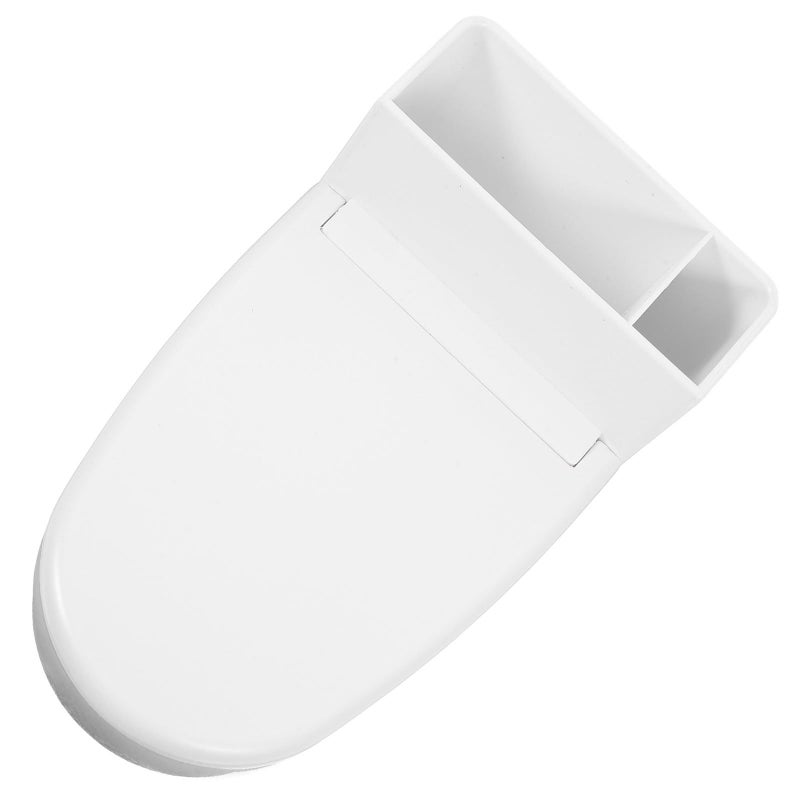 Wall Mounted Ceramic Ashtray With Lid Smokeless Adhesive White Ash Storage Holder For Bathroom - Image 2